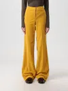 Jacob Cohen Soft Yellow Wool With Flared Leg Trousers In Yellow