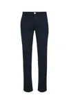 Jacob Cohen Trousers Back Pockets Belt Loops Side Pockets In Navy