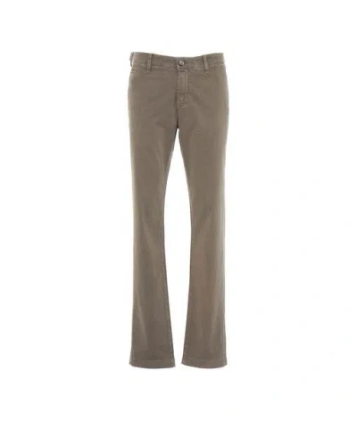 Jacob Cohen Straight Leg Stretched Chinos In Neutral
