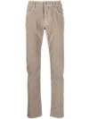 Jacob Cohen Skinny-cut Logo-patch Trousers In Neutrals