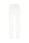 Jacob Cohen Denim Trousers With Back Pockets And Belt Loops In White