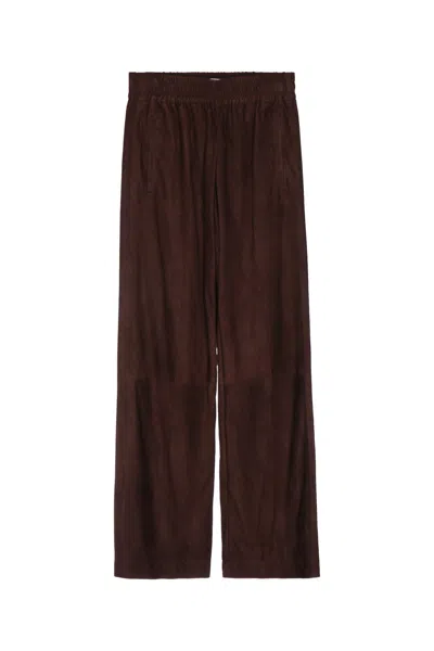 Jacob Cohen Pants With Elastic Waistband In Brown