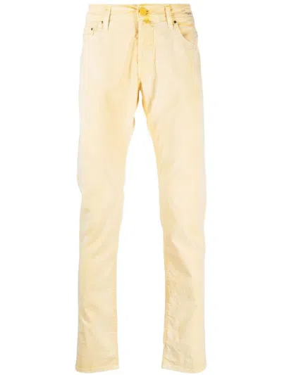 Jacob Cohen Trousers In Yellow