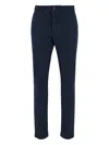 Jacob Cohen Stretch Cotton Trousers In Blue