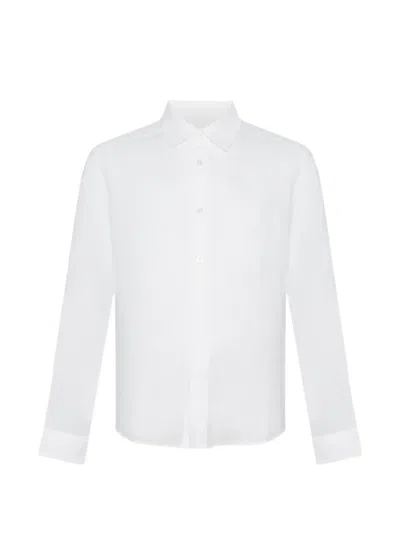 Jacob Cohen Patch-pocket Long-sleeve Shirt In White