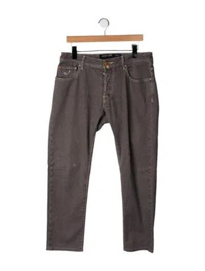 Pre-owned Jacob Cohen Patterned Pants In Grey