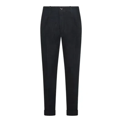 JACOB COHEN PLEATED-CUFFED COTTON JEANS