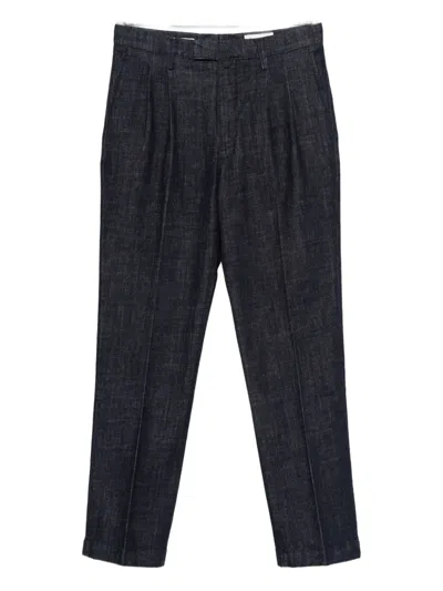 Jacob Cohen Pleated Pants In Blue