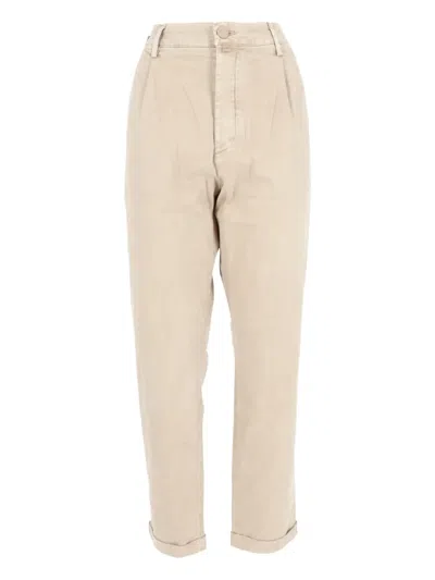 Jacob Cohen Pleated Trousers In Neutral