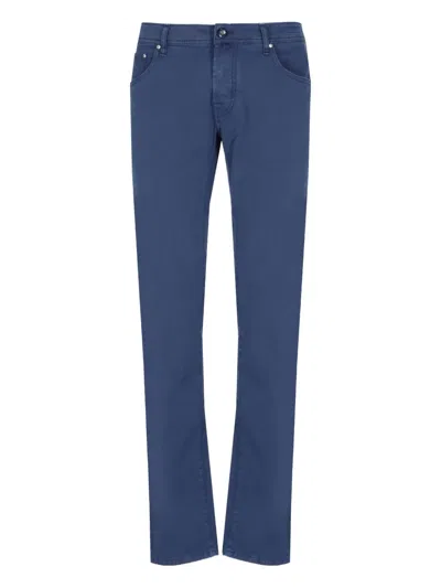 Jacob Cohen Pocket-detail Trousers In Blue