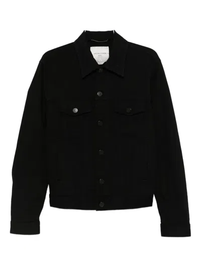 Jacob Cohen Point-collar Jacket In Black