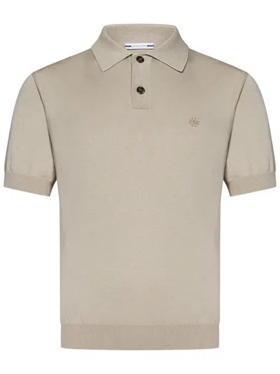 Jacob Cohen Logo Embroidered Polo Shirt In Gray