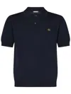 Jacob Cohen Fine-knit Polo Shirt In Blue