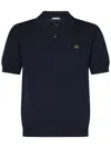 Jacob Cohen Fine-knit Polo Shirt In Blue
