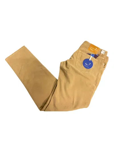 Jacob Cohen Pony-hair Patch Jeans In Brown