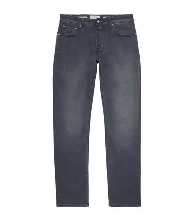 Jacob Cohen Pony-patch Bard Slim Jeans In Gray