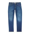 Jacob Cohen Pony-patch Nick Slim Jeans In Blue