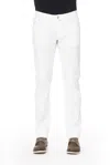 Jacob Cohen Pony Skin Label Blue Men's Elegance In White