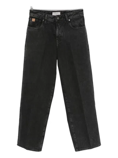Jacob Cohen Pressed-crease Jeans In Black