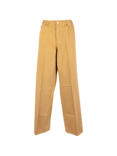 Jacob Cohen Pressed-crease Jeans In Brown