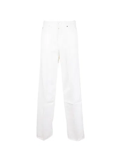 Jacob Cohen Pressed-crease Straight-leg Jeans In White