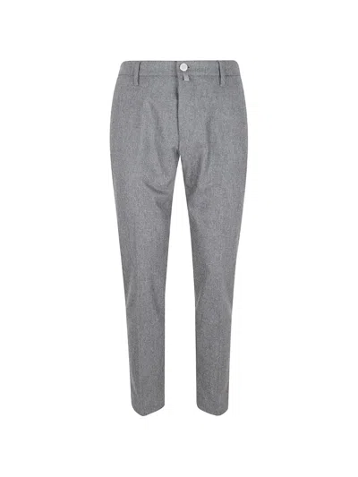 Jacob Cohen Pressed-crease Tailored Trousers In Gray