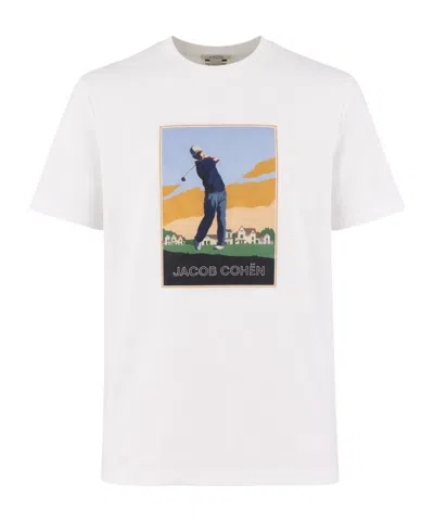 Jacob Cohen Printed T-shirt In White