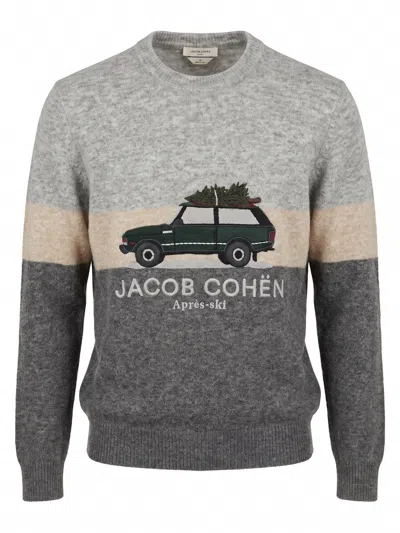 Jacob Cohen `range Rover` Sweaters In Gray