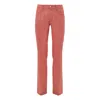 Jacob Cohen Red Cotton Skinny Pant In Pink
