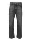 Jacob Cohen Pant 5 Pkt Straight Fit Sean V1 Jeans Grey In Black