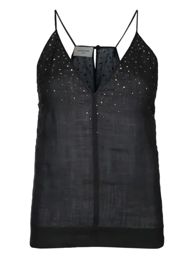 JACOB COHEN RHINESTONE-EMBELLISHED TANK TOP