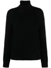 Jacob Cohen Roll-neck Wool Jumper In Black