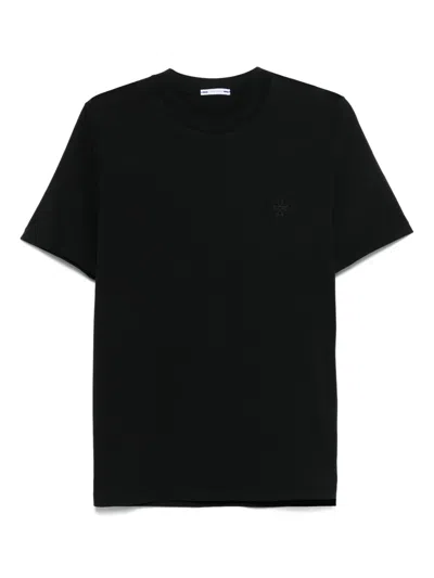Jacob Cohen Rubberised-logo T-shirt In Black