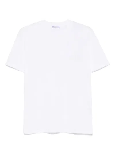 Jacob Cohen Rubberised-logo T-shirt In White