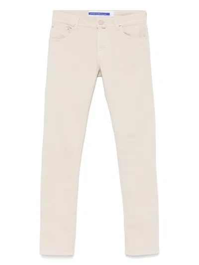 JACOB COHEN SCARF-DETAIL JEANS