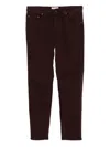 Jacob Cohen Scoot Embellished-pocket Jeans In Burgundy