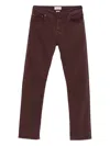 Jacob Cohen Scoot Five-pocket Cotton Trousers In Brown