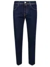 Jacob Cohen Slim-fit Blue Denim Jeans With Tailored Silhouette