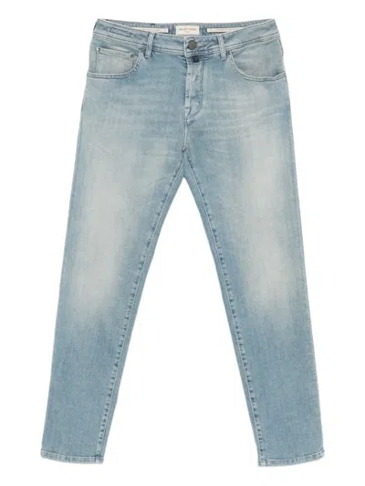Jacob Cohen Scott Button Jeans In Blue