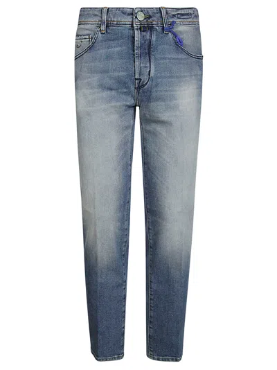 Jacob Cohen Scott Cinque Tasche Slim Crop In Blue