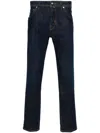 Jacob Cohen Logo-embroidered Tapered Jeans In Blue