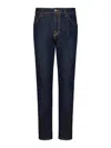 Jacob Cohen Scott Cropped Carrot Slim Fit Jeans In Blue