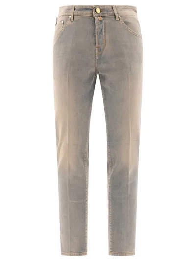 Jacob Cohen "scott Cropped" Jeans In Blue