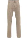 Jacob Cohen Slim Fit Trousers Belt Loops In Grey