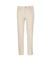 Jacob Cohen Beige Cotton Jeans In Neutral