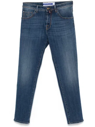 Jacob Cohen Mid-rise Slim-fit Jeans In Blue