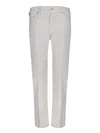 Jacob Cohen Scott Light Grey Cotton Pants In White