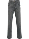 Jacob Cohen Scott Mid-rise Slim-fit Jeans In Black