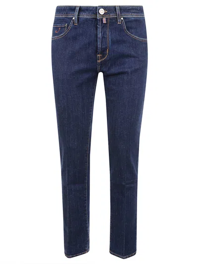 Jacob Cohen Scott Slim Cropped Carrot Jeans In Denim