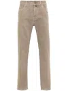 Jacob Cohen Skinny-cut Logo-patch Trousers In B75 Elephant Grey